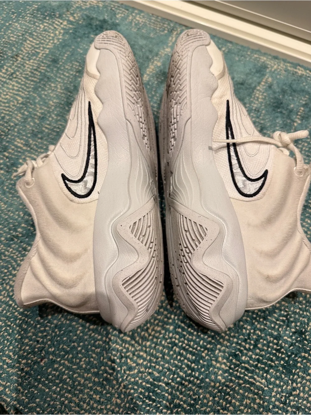 Nike White Kids' Sneakers with Black Accents